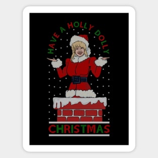 A Holly Dolly Christmas Sticker